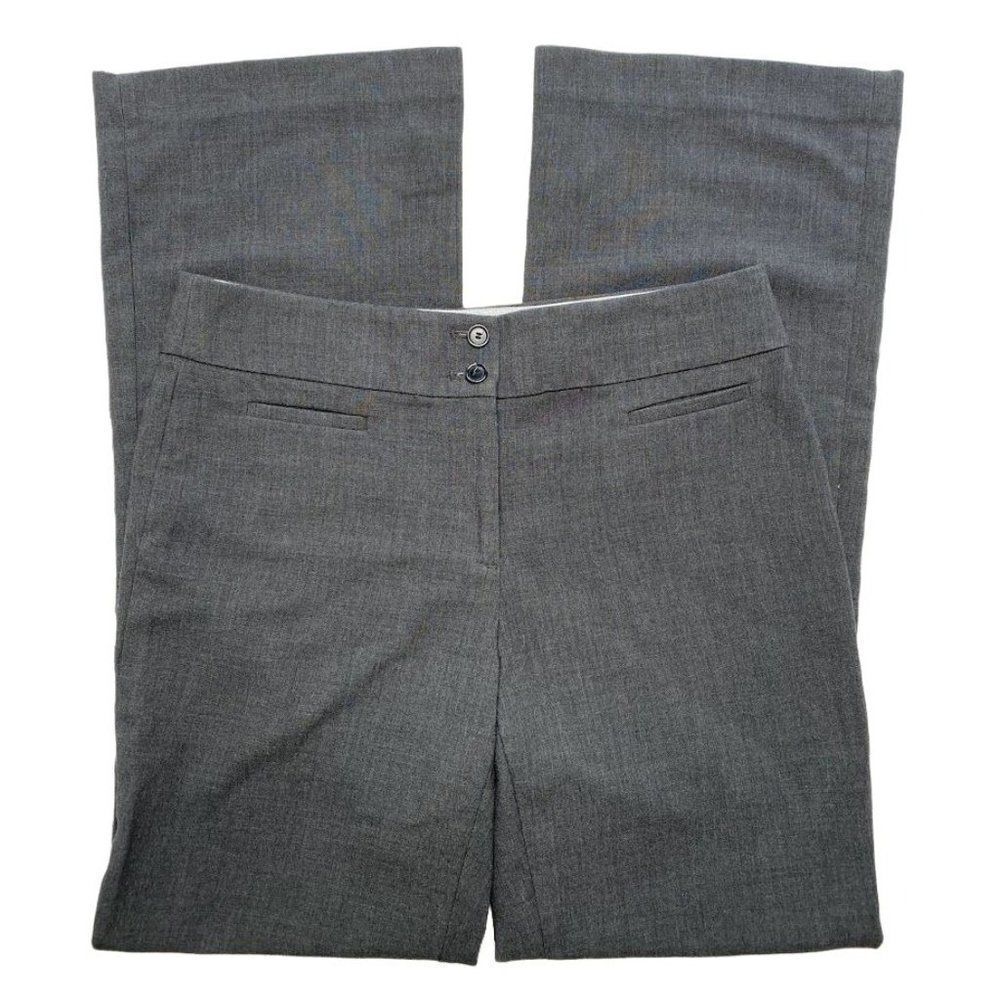 Ann Taylor LOFT Charcoal Gray‎ Kate Curvy Fit Straight Leg Sz 6